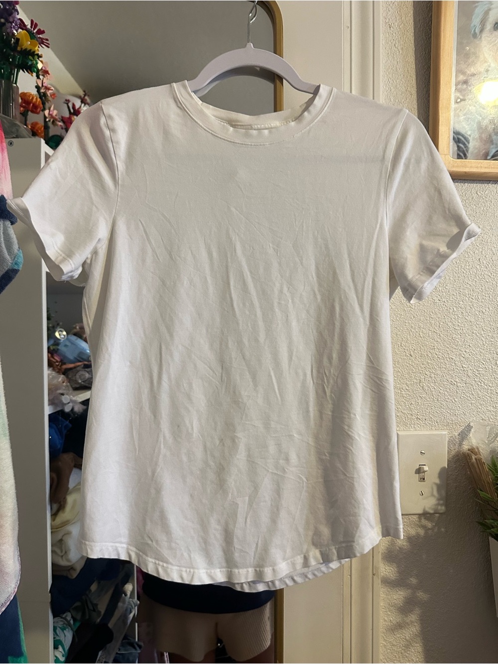 lululemon athletica White Short Sleeve Crewneck Tee